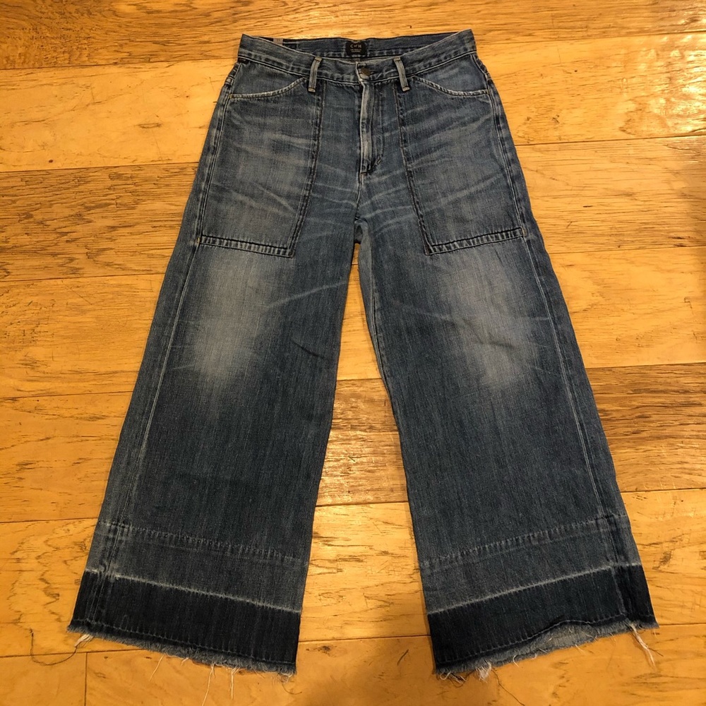Citizens of Humanity “Melanie” Cropped Wide Leg